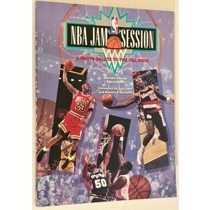 NBA Jam Session Photo Salute NBA Dunk 1993 Basketball Coffee Table Book VG